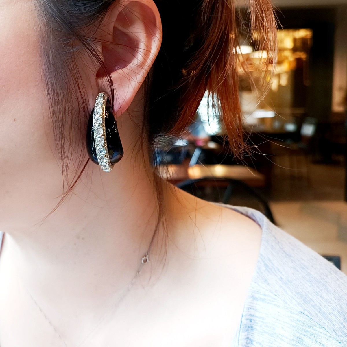 ＊Saint Laurent＊ CRYSTAL CLIP ON EARRING 関税/送料込 Saint Laurent Crystal clip-on earrings Saint Laurent