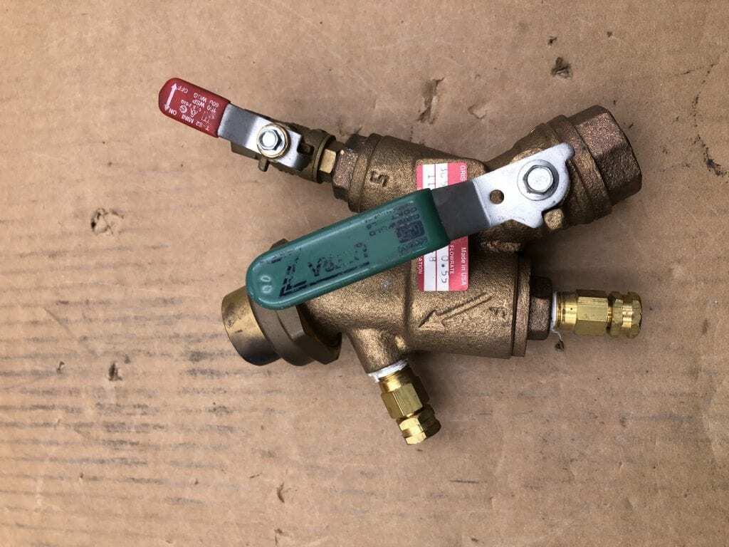 Griswold Controls 3062BFF0 Bronze Combination Strainer Ball Valve 0.55GPM 3/4\