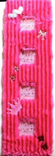 Princess fluffy large photo frame, 40 cm 16" height, store 4 photos, mauve, pink - Picture 1 of 4