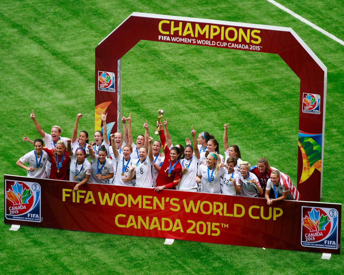 USA 2015 FIFA Women s World Cup Champions 8x10 Team Color Photo