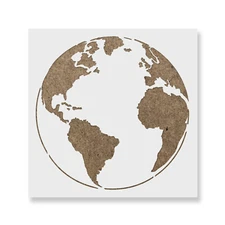 Earth Stencil - Durable & Reusable Mylar Stencils