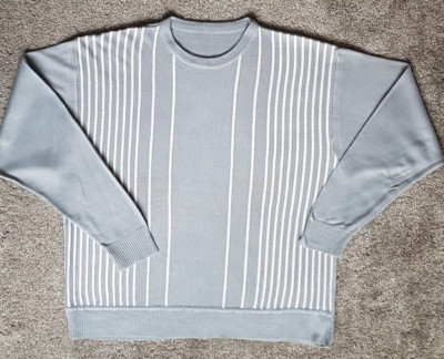 ''  WARMER DAMEN-FEINSTRICK-PULLOVER ''  Gr. XL in grau/weiss