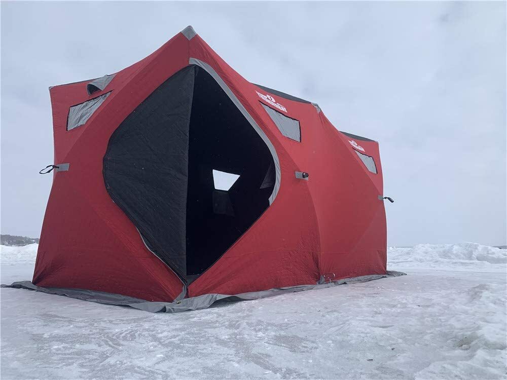 THUNDERBAY 6 Person Insulated Ice Fishing Tent 300D Oxford Ice Fishing