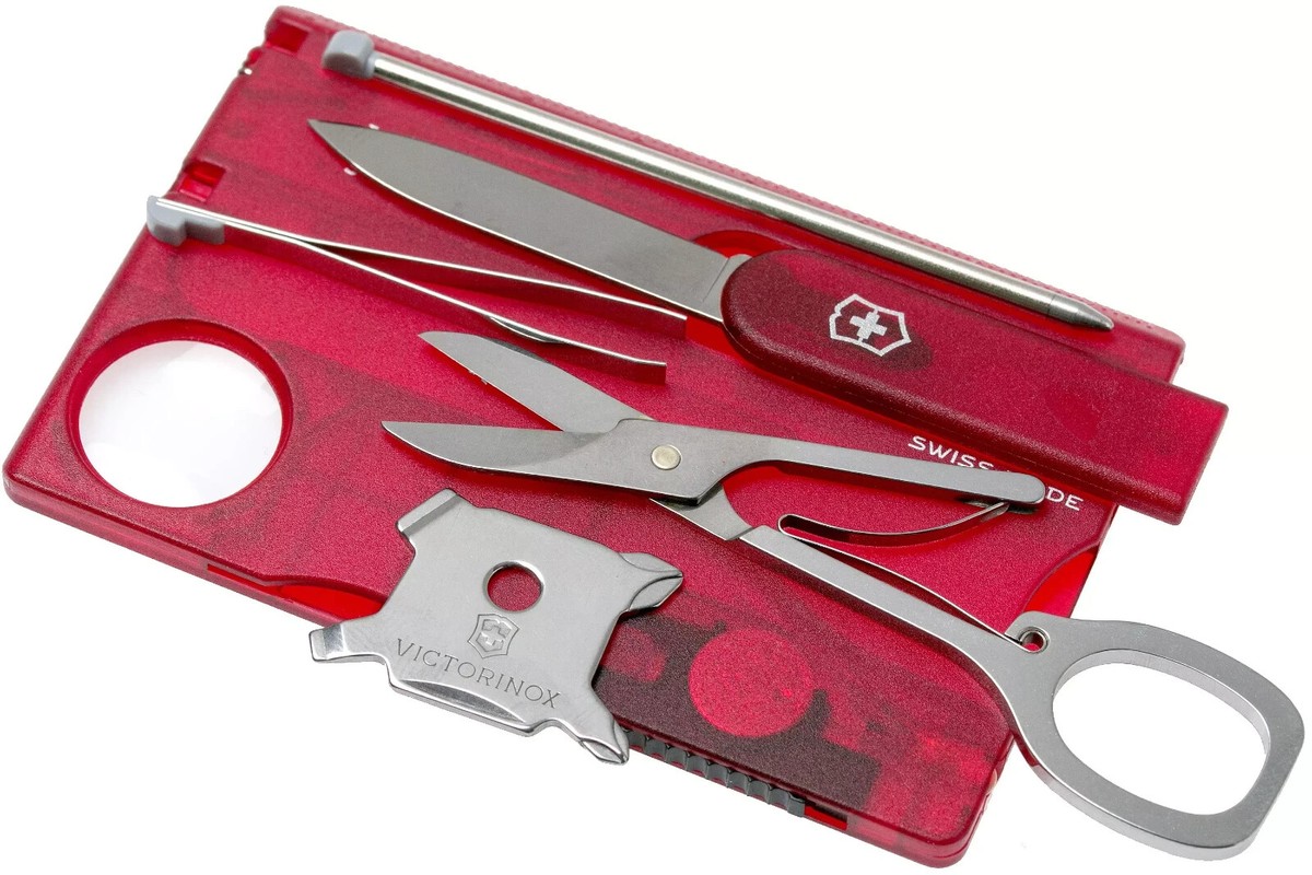 Victorinox Swiss Army Card Lite Red Transparent