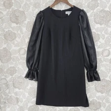 Shelby & Palmer Balloon sleeve Shift Dress Crewneck Size 6