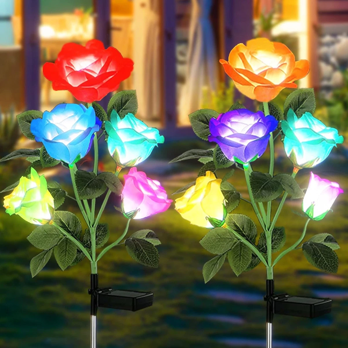 Flower lights outdoor deals