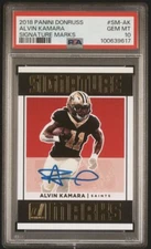 2018 Panini Donruss Alvin Kamara Signature Marks Auto SM-AK PSA 10 GEM MT POP 6
