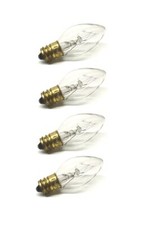 Clear Night Light Bulb Replacement Bulbs 5w 120v 4 Ct