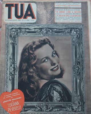 TUA  RIVISTA FEMMINILE E CINEMA 1947 N° 84 JEANNE CRAIN 23/6/15
