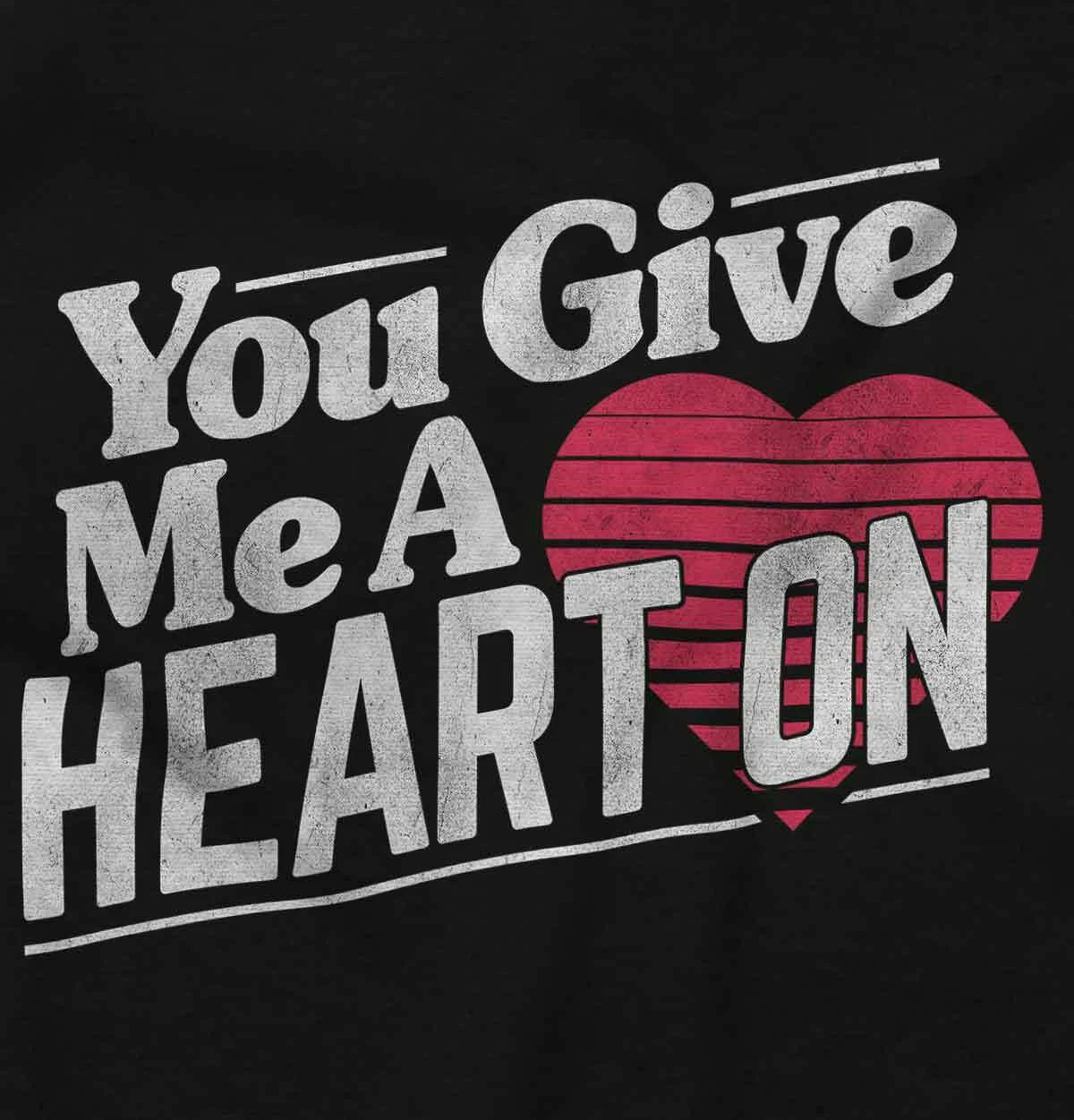 Felpa con cappuccio uomo divertente San Valentino mi dai un cuore