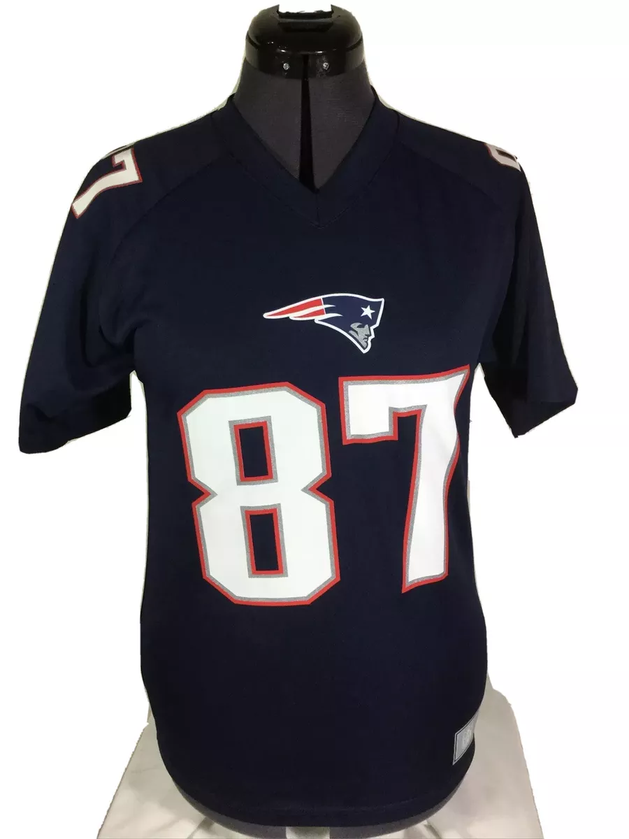 Rob Gronkowski 87 New England Patriots Football Jersey Youth Large 14 16 Blue