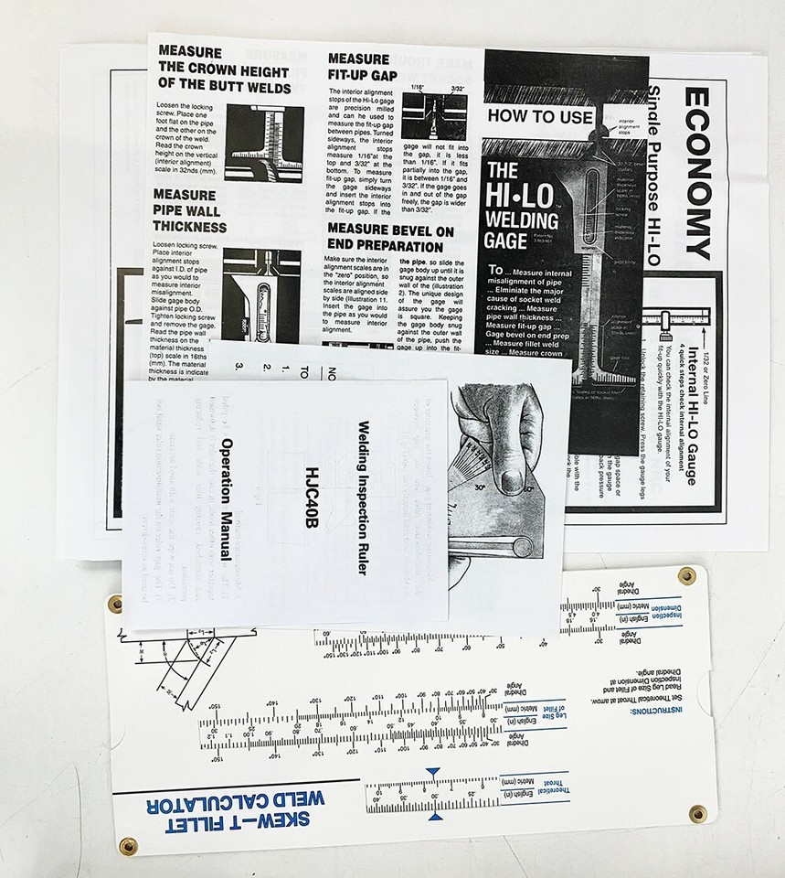 Welding Gauge Tool Kit Welding Inspection Gage Inspection Ruler Case ...