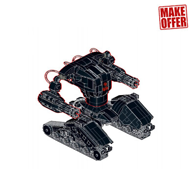 MOC: Future Tank X1 Mech Tank Hunter Killer X1 from Game & Building Toys