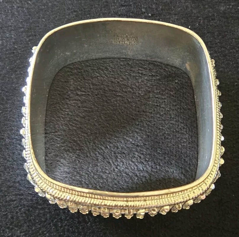 Erickson Beamon Rocks Squared Bangle Bracelet Set - image 7