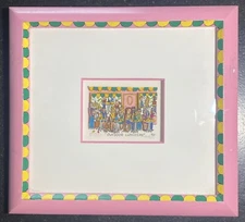 James Rizzi Original 3D Work OUTDOOR LUNCHEON, Hand Signed, Framed, Out of Print