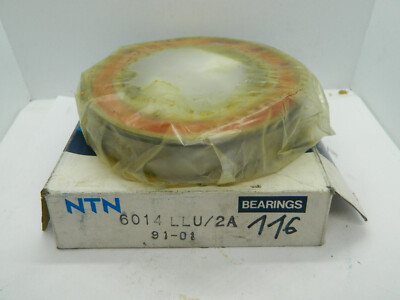 1 x NTN Bearings Rillenkugellager 6014 LLU/2A Deep Groove Ball Bearing 70x110x20