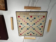 Vintage 1954 SCRABBLE Board Game By Selchow & Righter Complete 100 Wood Tiles