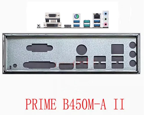 Shield I/O IO Backplate For Asus PRIME B450M-A II Motherboard