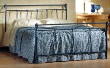 Letto In Ferro battuto Artigianale Matrimoniale ROSY  con supporti rete sospesa