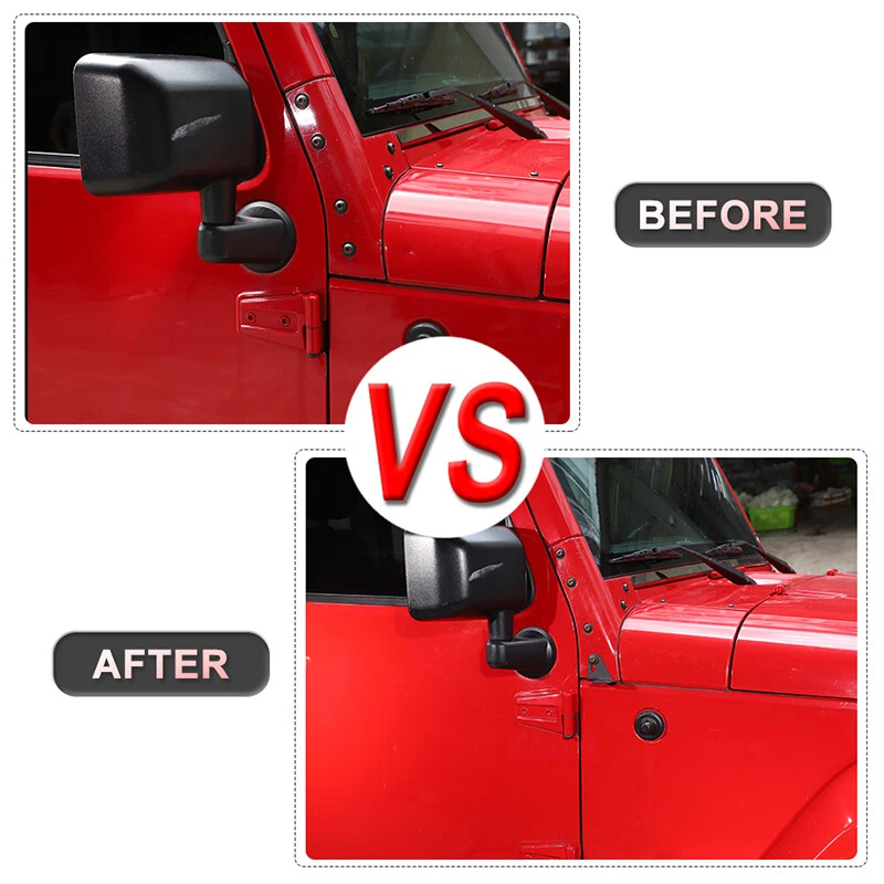 Soporte de montaje de antena CB delantero izquierdo+derecho para Jeep Wrangler JL JK TJ JT Foto 2 de 4