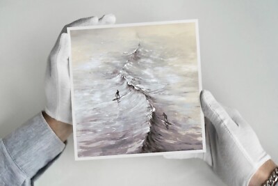 Pejac Wave Postkarte + Banksy Stik Damien Hirst Martin Whatson Kaws Faile Aufkleber
