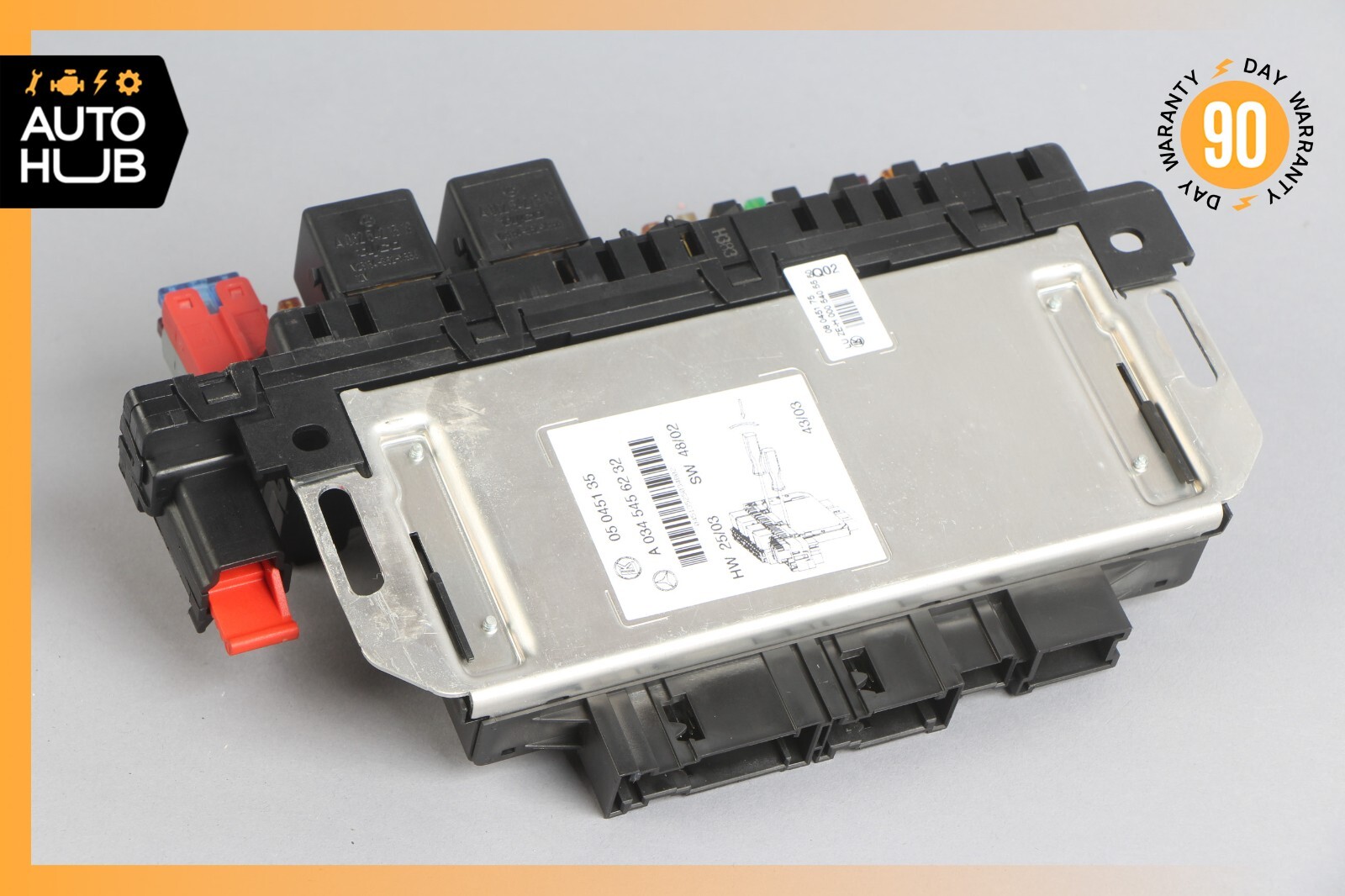 03-12 Mercedes R230 SL500 SL55 AMG SL550 Rear SAM Fuse Box Relay Module OEM