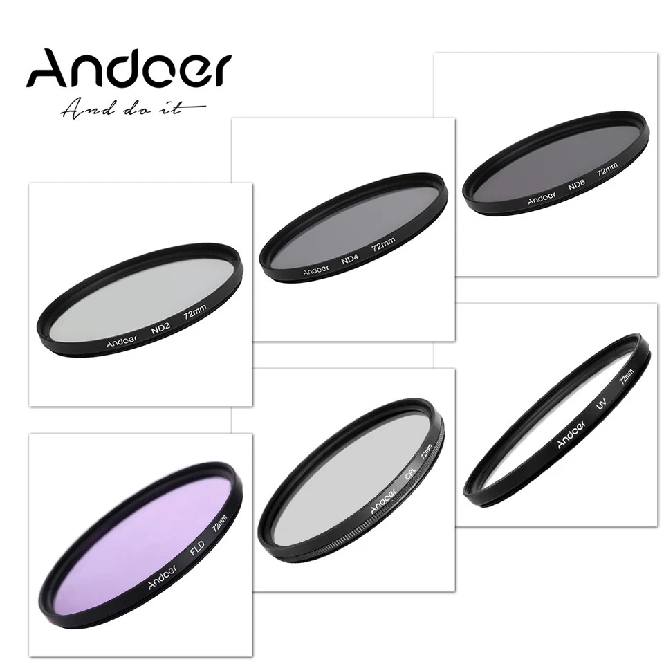 72mm +CPL+FLD+(ND2 ND4 ND8) Photography Filter Kit Set D7P4 - Image 3 of 4