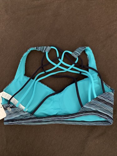 NWT Lululemon Size 8 Free To Be Wild Bra - SDNB/NVLB/PECK - Picture 3 of 4
