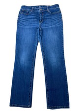 St. John's Bay  Women’s Jeans Size 12 approx 32x29 Straight Leg Blue Denim