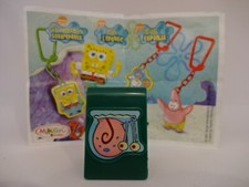 2005 - S-209 - Gąbkowa głowa SpongeBob - Brelok - Uchwyt na karty Garry 