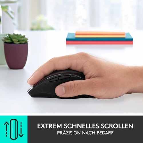 Logitech M705 Marathon Kabellose Maus, 2,4 GHz mit USB-Unifying-Empfänger, 1000 - Bild 3 von 9