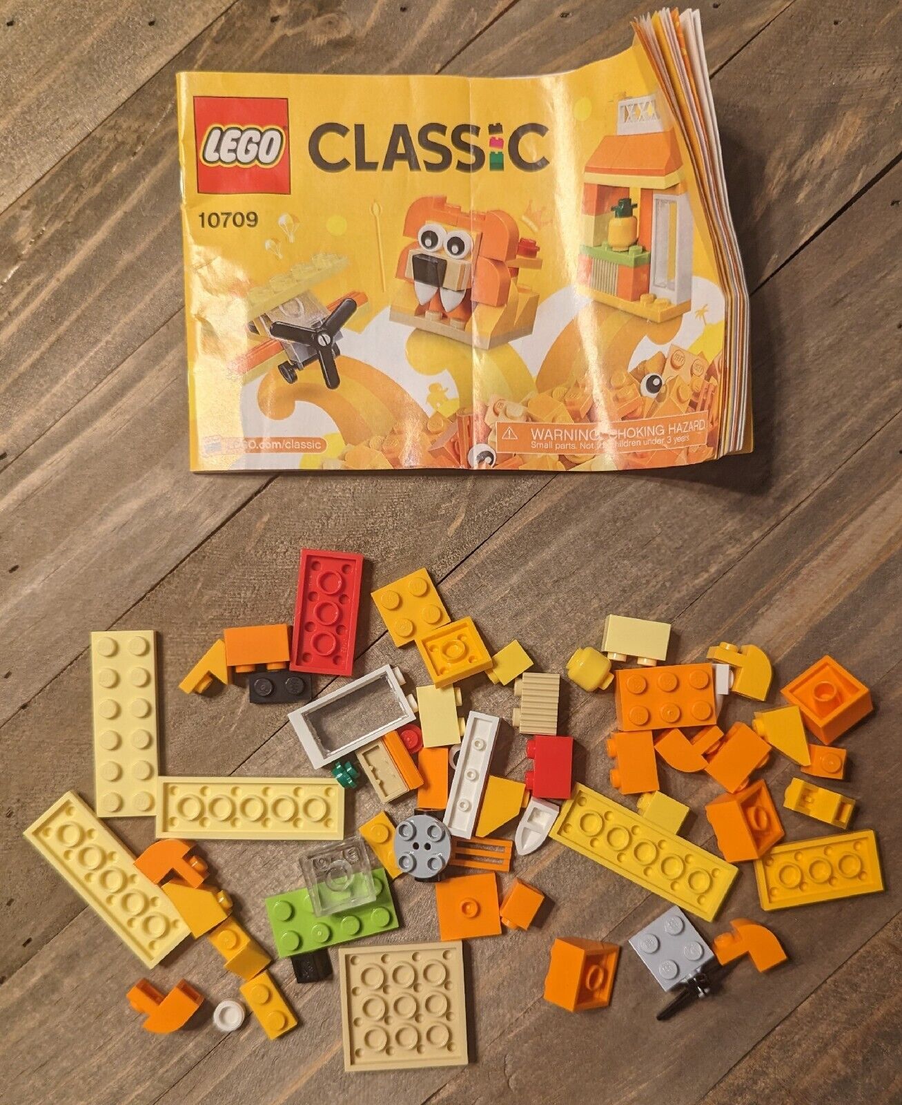 LEGO 10709 - Classic - Orange Creative Box - No Box 100% Complete