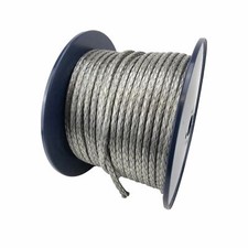 Corda alta resistenza 8 mm argento Dyneema SK75 12 fili x 15 metri