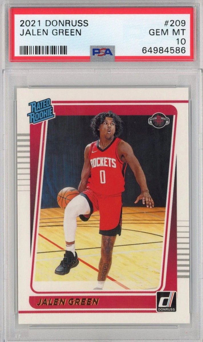 Graded 2021-22 Panini Donruss Jalen Green #209 Rookie RC Graded 2021-22 Panini Donruss Jalen Green #209 Rookie RC