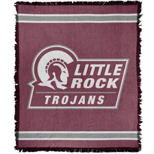 UA Little Rock Blanket, 50"x60" Logo Woven Cotton Blend Throw