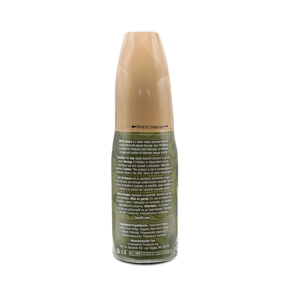 GUN OIL NATURAL Water Based Organic Personal Lubricant Long Lasting Sex Lube