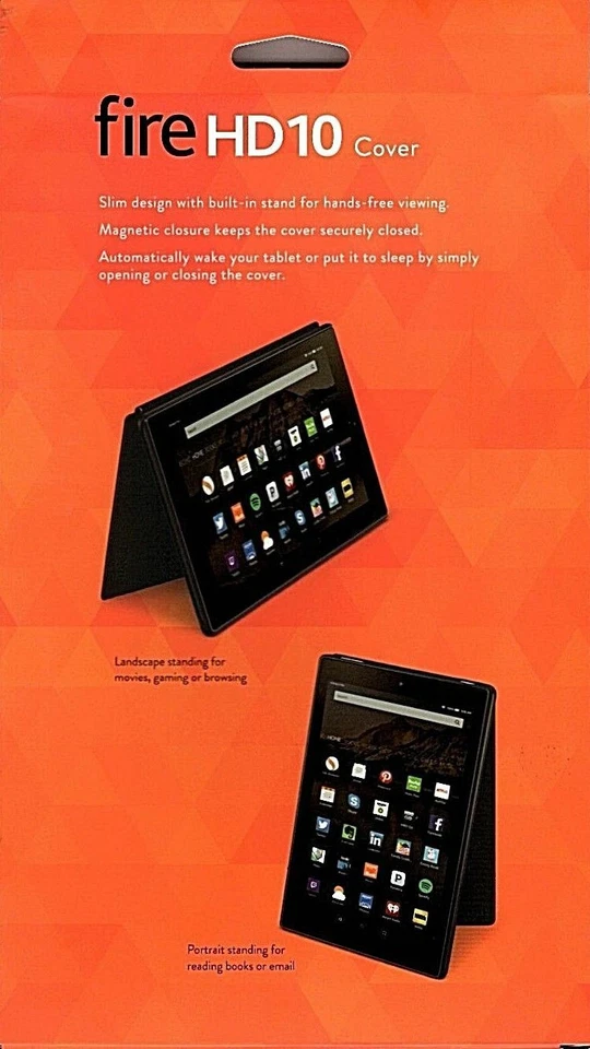 NEW Amazon Fire HD 10 Cover Fits Fire HD10 Black or Light Gray 5th Generation - Image 2 of 4