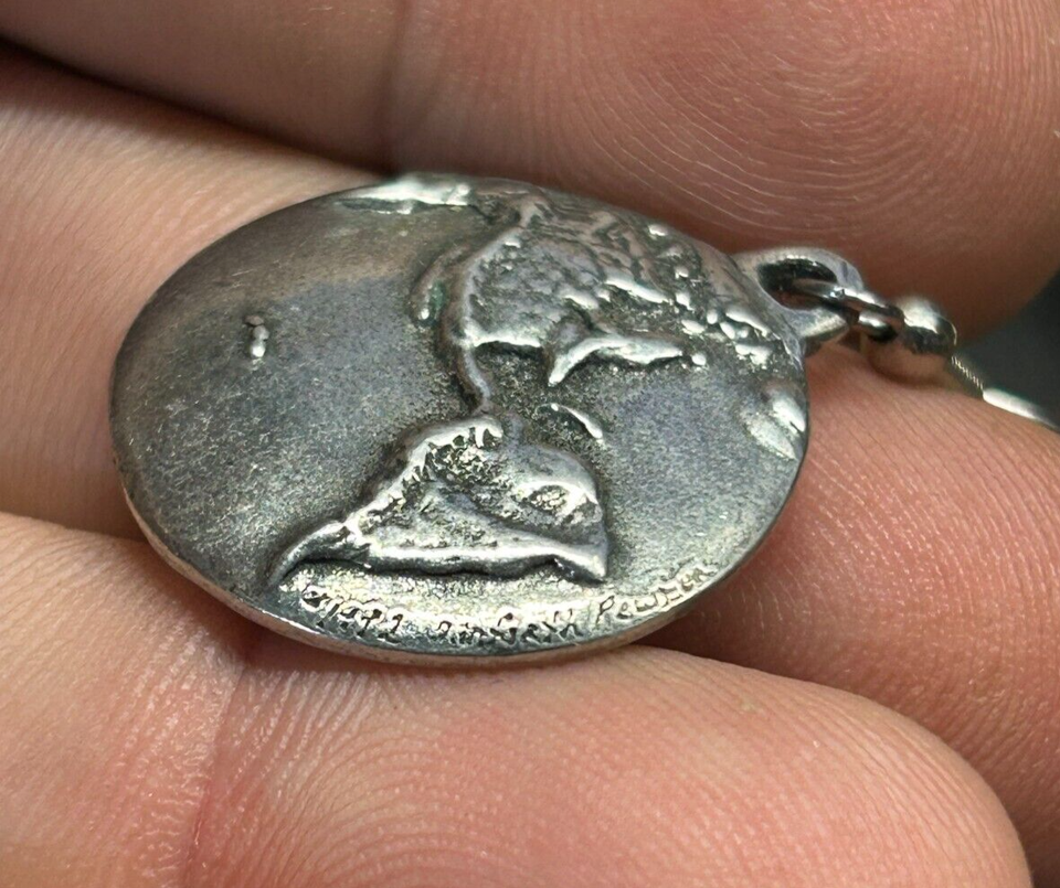 Vintage DANFORTH PEWTER 1991 World Globe DANGLE Designer EARRINGS | eBay