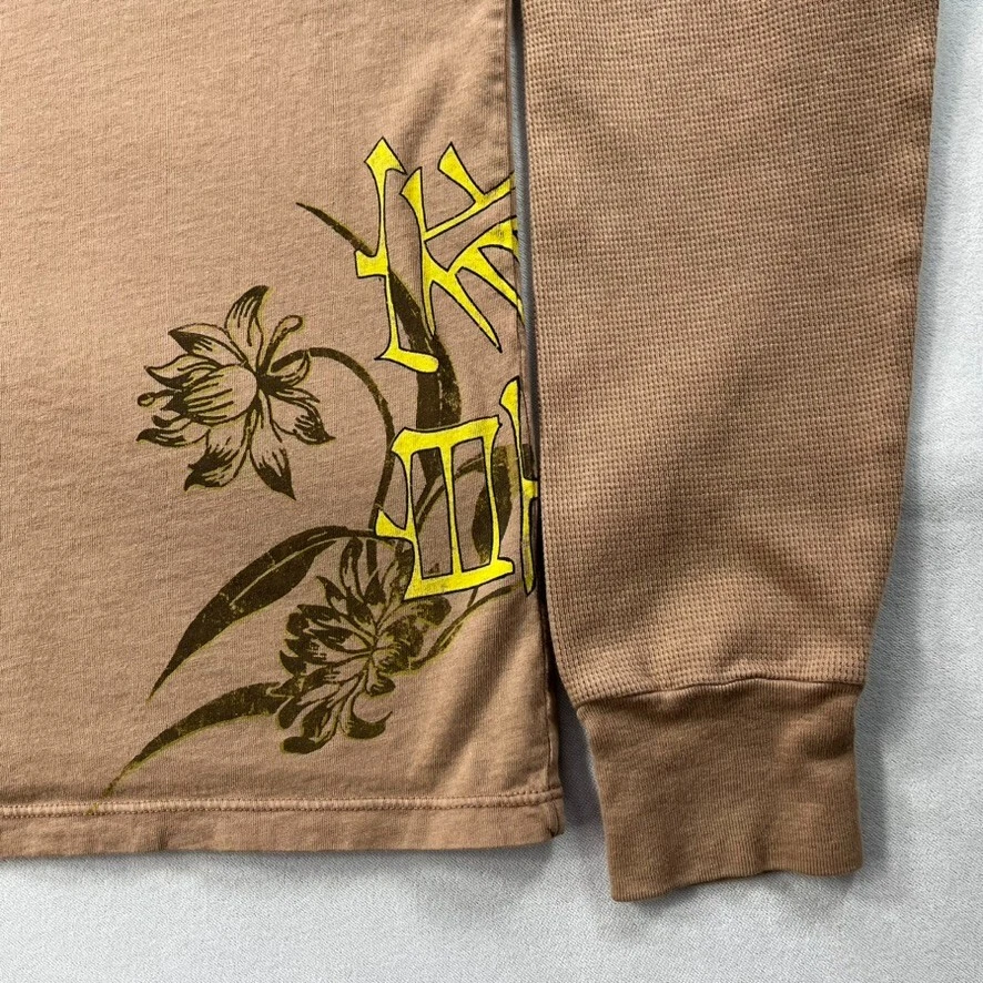 Camisa Royal Underground Hombre Grande Marrón Manga Larga Estampado Gráfico Foto 4 de 4