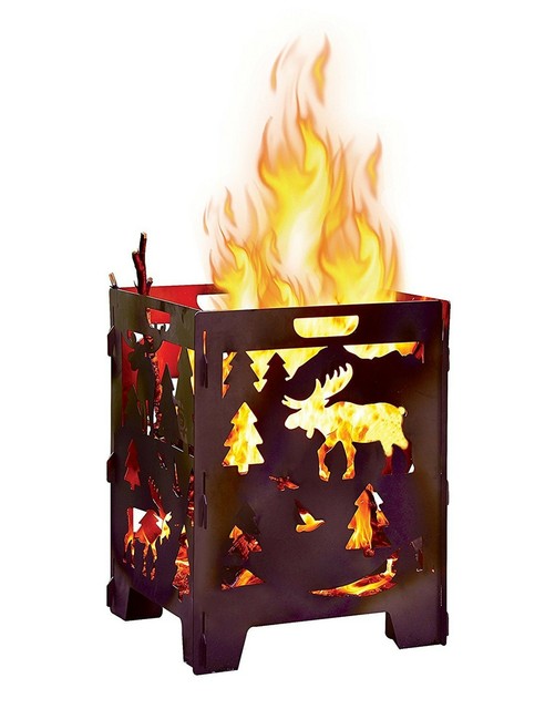 Christmas Wood Burning Pit Burn Cage Barrel For Outdoor Patio