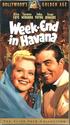 Week-End in Havana VHS 1994 Alice Faye Carmen Miranda John Payne ...