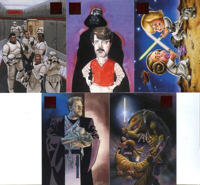 2009 Star Wars Galaxy Series Four Lost Galaxy Chase Card Set 1-5