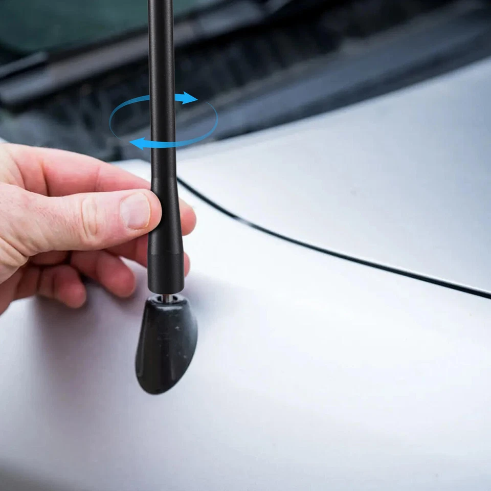 Para Ford F-150 F150 2009-2021 5.1" Antena Corta Negra Mástil Aéreo Radio AM y FM Foto 3 de 4