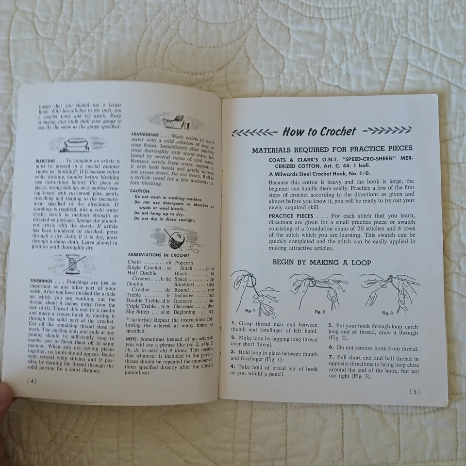 Rare 1959 Vtg "Learn How Book" Coats & Clark's Book 170-B Embroidery Needlecraft - Image 4 of 4