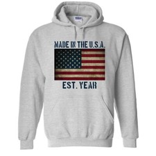 Custom Made In USA Birthday Gift Hoodie Personalized Bday Sweatshirt