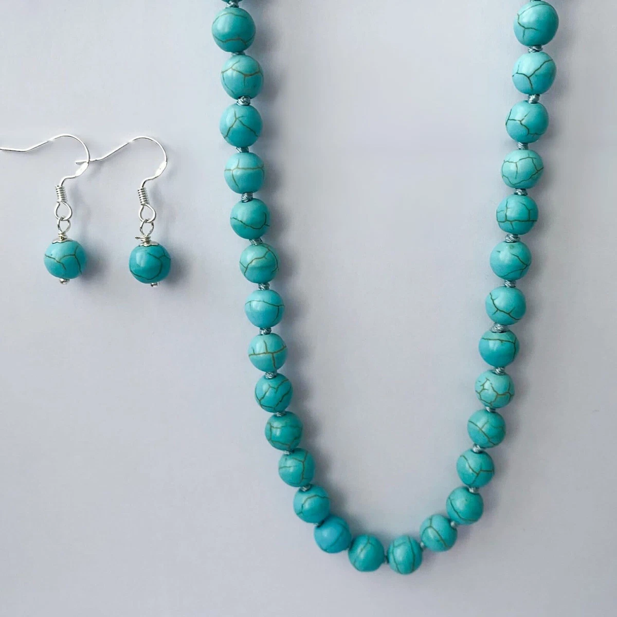 Turquoise store necklace set