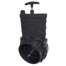 New 6" (Slip X Slip) Sch 80 Gate Valve PVC Splashboard SS Nuts & Bolts