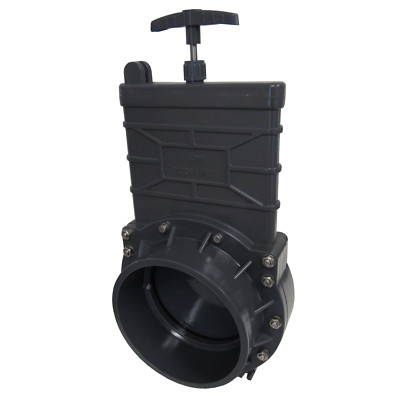 New 6'' (Slip X Slip) Sch 80 Gate Valve PVC Splashboard SS Nuts & Bolts