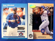 Raul Mondesi 2002 Fleer Platinum & 2002 Leaf Certified Baseball - Blue Jays