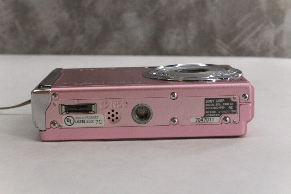 [動作良好] SONY Cyber-shot DSC-W80 ピンク SONY Cyber-shot DSC-W80 Pink 7.2MP 3x optical zoom Digital